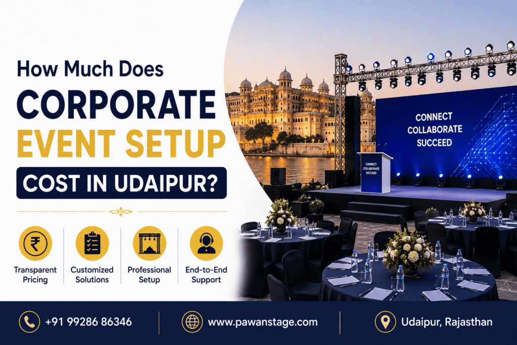 corporate event setup cost in udaipur